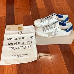 Woman Golden Goose Superstar leather “ice blue” size: 41 (WMS: 9.5)